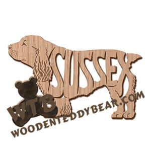 Sussex Spaniel ornament fretwork scroll saw patterns | The Wooden Teddy Bear