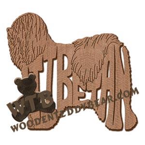 Tibetan Terrier ornament fretwork scroll saw patterns | The Wooden Teddy Bear