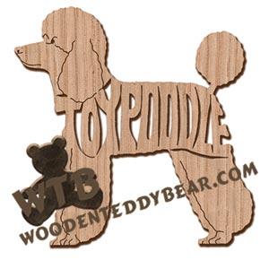 Toy Poodle ornament fretwork scroll saw patterns | The Wooden Teddy Bear