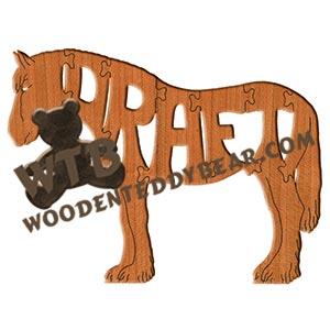 Horses Draft fretwork scroll saw pattern | The Wooden Teddy Bear