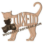 Cats Tuxedo fretwork scroll saw pattern | The Wooden Teddy Bear