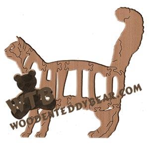 Cats Calico fretwork scroll saw pattern | The Wooden Teddy Bear