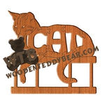 Cats Cat fretwork scroll saw pattern | The Wooden Teddy Bear