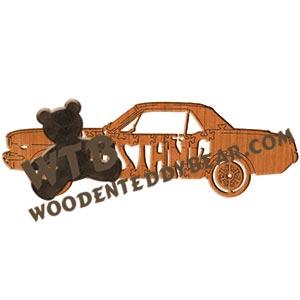 Ford Mustang '64-'68 fretwork scroll saw pattern | The Wooden Teddy Bear