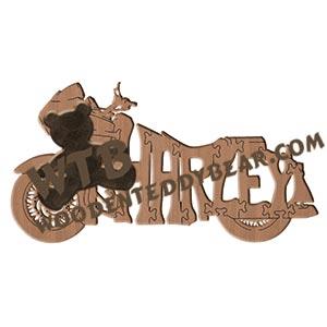 Harley '07 FLTR Road Glide fretwork scroll saw pattern | The Wooden Teddy Bear