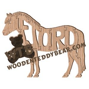 Horses Fjord fretwork scroll saw pattern | The Wooden Teddy Bear