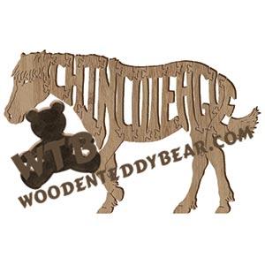 Horses Chincoteague fretwork scroll saw pattern | The Wooden Teddy Bear