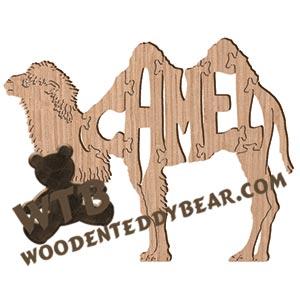 Animals Bactrian Camel fretwork scroll saw pattern | The Wooden Teddy Bear