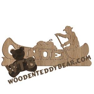 Canoe fretwork scroll saw pattern | The Wooden Teddy Bear