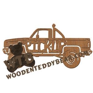 Pick-Up Truck fretwork scroll saw pattern | The Wooden Teddy Bear