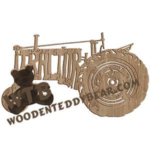 Tractor fretwork scroll saw pattern | The Wooden Teddy Bear