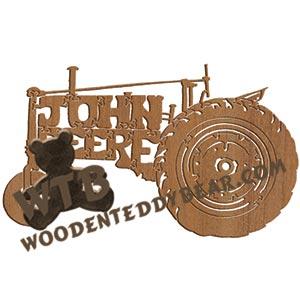 John Deere Tractor fretwork scroll saw pattern | The Wooden Teddy Bear