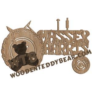 Massey Harris Tractor fretwork scroll saw pattern | The Wooden Teddy Bear