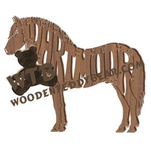 Horses Dartmoor Pony fretwork scroll saw pattern | The Wooden Teddy Bear