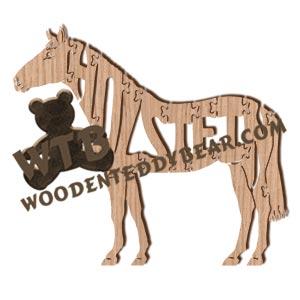 Horses Holstein fretwork scroll saw pattern | The Wooden Teddy Bear