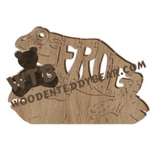 Animals Frog On Lily Pad fretwork scroll saw pattern | The Wooden Teddy Bear