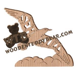 Birds Seagull Flying fretwork scroll saw pattern | The Wooden Teddy Bear