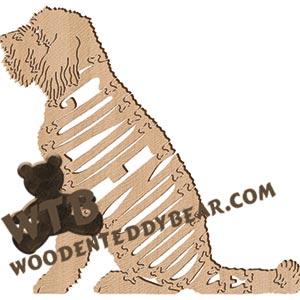 Dogs Golden Doodle Sitting fretwork scroll saw pattern | The Wooden Teddy Bear