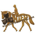 Horses Hunter on Horseback fretwork scroll saw pattern | The Wooden Teddy Bear