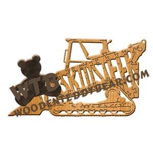 Skid Steer fretwork scroll saw pattern | The Wooden Teddy Bear