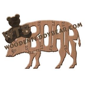 Animals Boar fretwork scroll saw pattern | The Wooden Teddy Bear