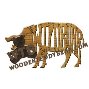 Animals Wild Boar fretwork scroll saw pattern | The Wooden Teddy Bear