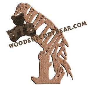 Birds Vulture fretwork scroll saw pattern | The Wooden Teddy Bear