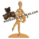 Puzzles Ballet Dancer fretwork scroll saw pattern | The Wooden Teddy Bear