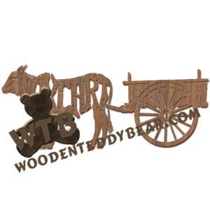 Animals Ox Cart fretwork scroll saw pattern | The Wooden Teddy Bear