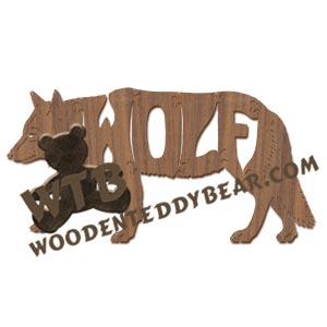 Animals Wolf fretwork scroll saw pattern | The Wooden Teddy Bear