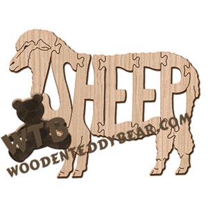 Animals Sheep #2 fretwork scroll saw pattern | The Wooden Teddy Bear