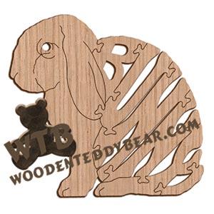 Animals Bunny fretwork scroll saw pattern | The Wooden Teddy Bear