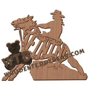 Horses Reining fretwork scroll saw pattern | The Wooden Teddy Bear