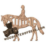 Horses Riding fretwork scroll saw pattern | The Wooden Teddy Bear