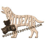 Dogs White Lab fretwork scroll saw pattern | The Wooden Teddy Bear