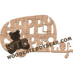 Happy Camper camper trailer fretwork scroll saw pattern | The Wooden Teddy Bear