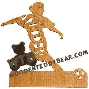 Puzzles Soccer female fretwork scroll saw pattern | The Wooden Teddy Bear