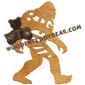 Puzzles Big Foot fretwork scroll saw pattern | The Wooden Teddy Bear