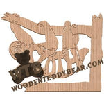 Animals Sloth fretwork scroll saw pattern | The Wooden Teddy Bear