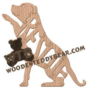 Rescue dog fretwork scroll saw pattern | The Wooden Teddy Bear