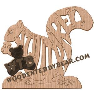 Squirrel fretwork scroll saw pattern | The Wooden Teddy Bear