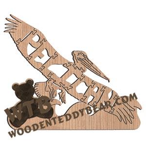 Pelican fretwork scroll saw pattern | The Wooden Teddy Bear