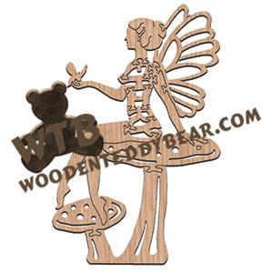 Fairy (#2) fretwork scroll saw pattern | The Wooden Teddy Bear