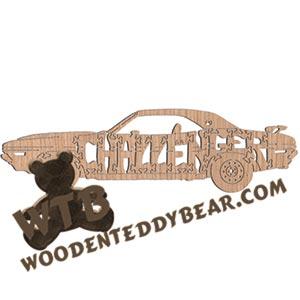 (1970 Dodge) Challenger (R/T SE 440) fretwork scroll saw pattern | The Wooden Teddy Bear