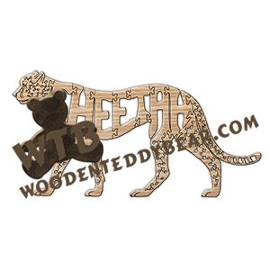 Cheetah - detailed | Fretwork Scroll Saw Pattern | Wooden Teddy Bear