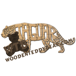 Jaguar - detailed | Fretwork Scroll Saw Pattern | Wooden Teddy Bear