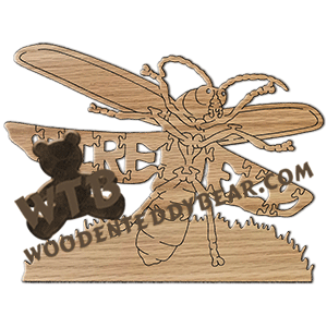Firefly | Fretwork Scroll Saw Pattern | Wooden Teddy Bear