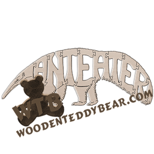 Anteater - detailed | Fretwork Scroll Saw Pattern | Wooden Teddy Bear