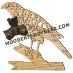 Harris Hawk | Fretwork Scroll Saw Pattern | Wooden Teddy Bear