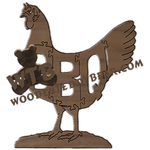 BBQ (Chicken) | Fretwork Scroll Saw Pattern | Wooden Teddy Bear